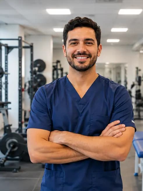 Profesional de fisioterapia de FIS